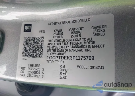 2023 Chevrolet Colorado 4Wd Short Box Z71 from USA, damaged, VIN 1GCPTDEK3P1175709